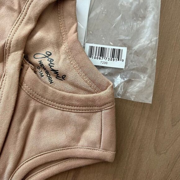 NEW Goumi Kids Slumber Sleepbag Sandstone SZ 0-3mo Newborn Baby Bamboo Sleepsack - Picture 3 of 3